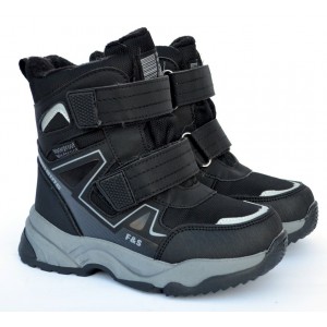 Термоботинки Tom M 10268A Black, зимние детские сапоги