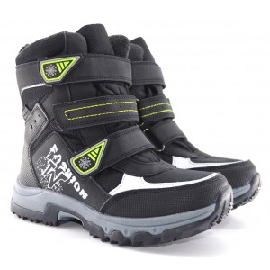 Термоботинки Tom M 3799a Black, зимние детские сапоги на мальчика