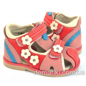Закриті босоніжки Bi&amp;Ki 4443-C Waterlemon-Red 21-26р для дівчинки