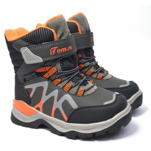 Термоботинки Tom M 9372B Grey, зимние детские сапоги