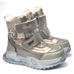 Термоботинки Tom M 9562C Gray, зимние детские сапоги