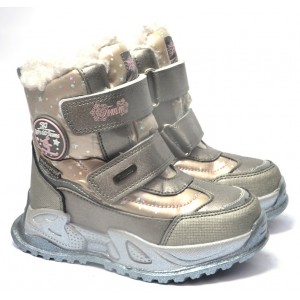 Термоботинки Tom M 9562C Gray, зимние детские сапоги
