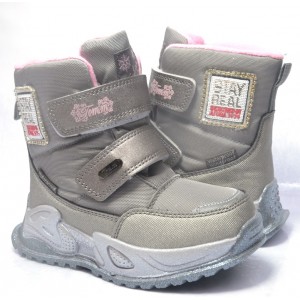 Термоботинки Tom M 9587C Gray, зимние детские сапоги