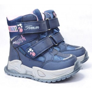Термоботинки Tom M 9588B Blue, зимние детские сапоги