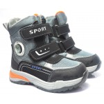 Термоботинки Tom M 9729C Gray, зимние детские сапоги
