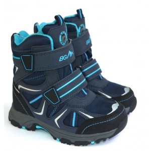 Термоботинки B&G EVS196-106 черно-голубой