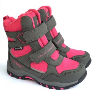 Термоботинки B&G EVS196-108 серо-розовый