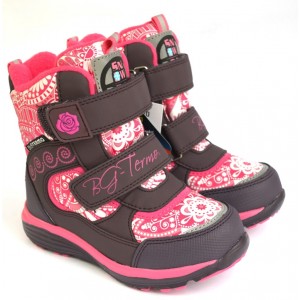 Термоботинки B&G HL209-816 розовый фиолетовый