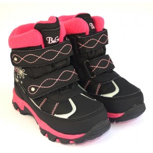 Термоботинки B&G R20-199 розово-черный