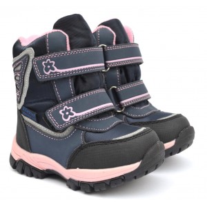 Термоботинки Tom M 3659b Blue, зимние детские сапоги на девочку