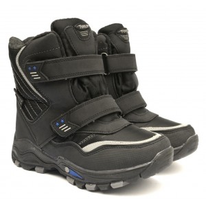 Термоботинки Tom M 3674a Black, зимние детские сапоги на мальчика