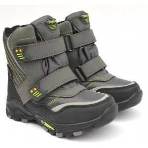 Термоботинки Tom M 3674c Gray, зимние детские сапоги на мальчика