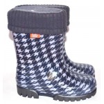 Резиновые сапоги DEMAR TWISTER LUX PRINT 0038HG (Пепита серая)