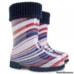 Резиновые сапоги DEMAR TWISTER LUX PRINT 0038L (Полоски)