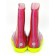 Резиновые сапоги DEMAR HAWAI PRINT ag (Розовые полоски) - без утеплителя