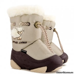 Сапоги Demar LITTLE LAMB 4015A (серо-бежевые)