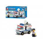 Конструктор SLUBAN B200. Машинка - Міська серія, 112 деталей