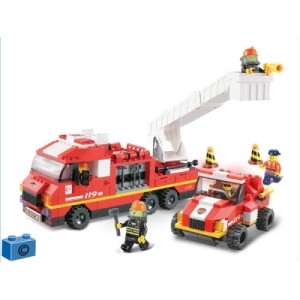 Конструктор SLUBAN M 38 B 0223 Пожежні рятувальники. 363 деталей