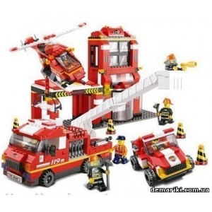 Конструктор SLUBAN М38-В0227 "Пожежні рятувальники", 727 деталей
