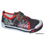 Мокасины SUPER GEAR A9403 grey/red