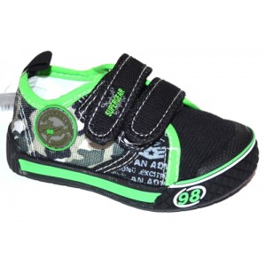 Мокасины SUPER GEAR A9449 black-green