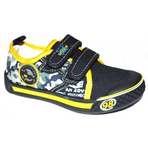 Мокасины SUPER GEAR A9450 black-yellow