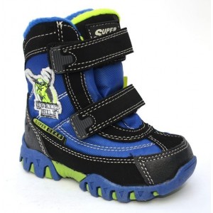 Термоботинки SUPER GEAR B203 black для мальчиков