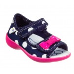 3F тапочки Maja 3SA22/5 темно-сині, тканинні босоніжки