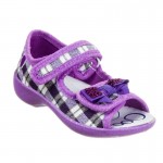 3F тапочки Maja 3SA22/7 фіолетові, тканинні босоніжки